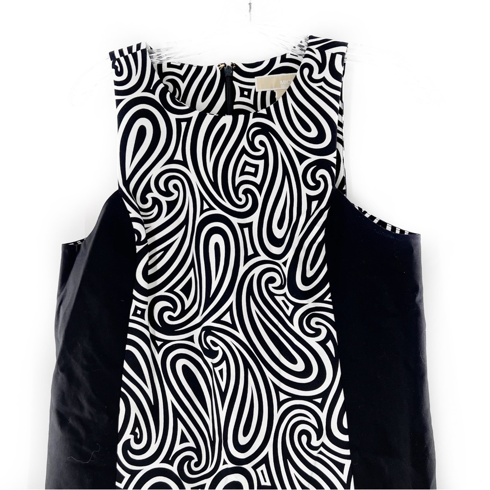 MICHAEL Michael Kors Black & White Modern Swirl Pattern Dress Size Small, NWT! - Picture 12 of 16